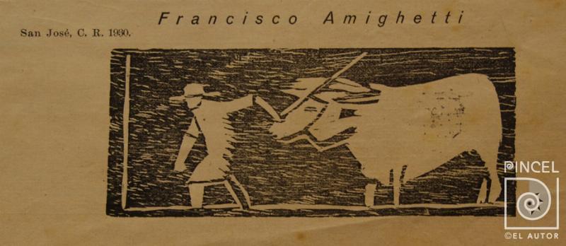 Dos poemas de Francisco Amighetti (detalle) por Amighetti, Francisco