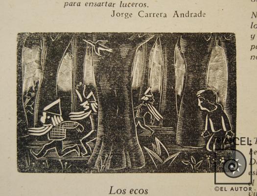 Los ecos (poema de Carlos Luis Sáenz) por Amighetti, Francisco