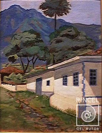 Paisaje de Escazú por André, Alice. Escuela Nacional de Bellas Artes