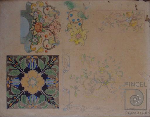 Diseños por Bonilla, Lydio. Escuela Nacional de Bellas Artes
