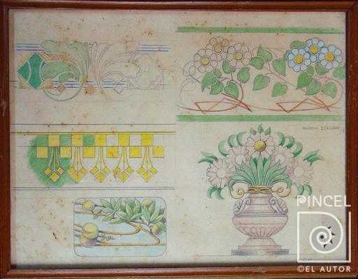 Diseños por Bonilla, Lydio. Escuela Nacional de Bellas Artes