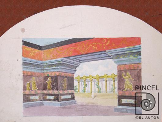 Escenografía por Bonilla, Lydio. Escuela Nacional de Bellas Artes