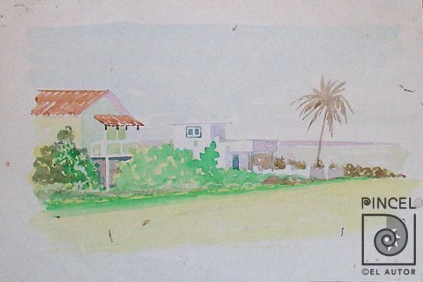 Paisaje en la costa por Bonilla, Lydio. Escuela Nacional de Bellas Artes