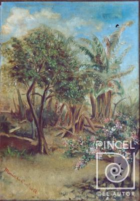 Patio de la casa por Castro, María Aurelia. Escuela Nacional de Bellas Artes