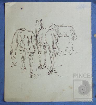 Sin título (tres caballos) por Echandi, Enrique