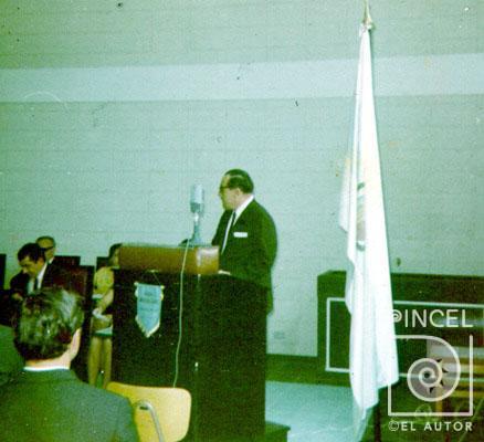 Acto de inauguración del nuevo edificio de la Facultad de Bellas Artes por Escuela Nacional de Bellas Artes.  Portuguez Fucigna, John