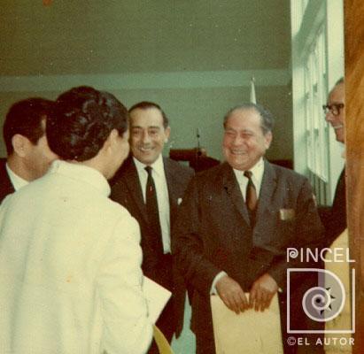 Acto de inauguración del nuevo edificio de la Facultad de Bellas Artes con el rector Carlos Monge por Escuela Nacional de Bellas Artes.  Portuguez Fucigna, John. Romero, Sonia