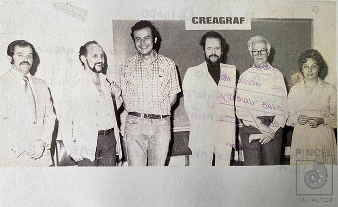 Los artistas de CREAGRAF por Fernández, Lola. Delgado, Luis Paulino. Amighetti, Francisco