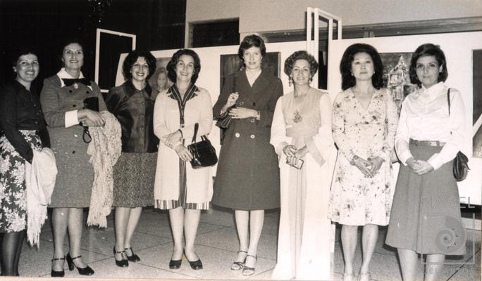 Fotografía de las Acuarelistas por Gómez, Margarita. Santoanastasio, Magda. Stradtmann, Gisela.