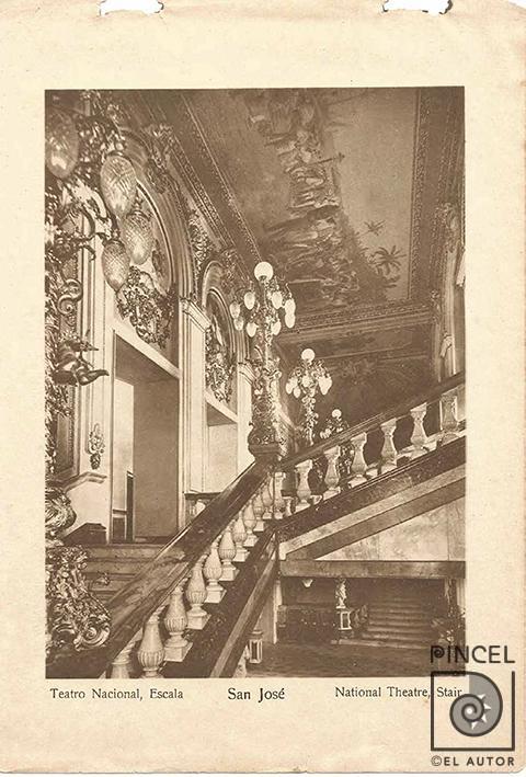 Teatro Nacional Escala (escalera) por Gómez Miralles, Manuel. Documental. Patrimonio Arquitectónico. Teatro Nacional