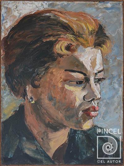 Retrato de la pintora Teresita Porras por González, Manuel de la Cruz.  Porras, Teresita