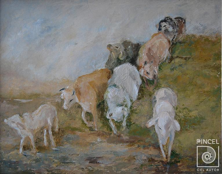 Vacas por Herrera Amighetti, Grace