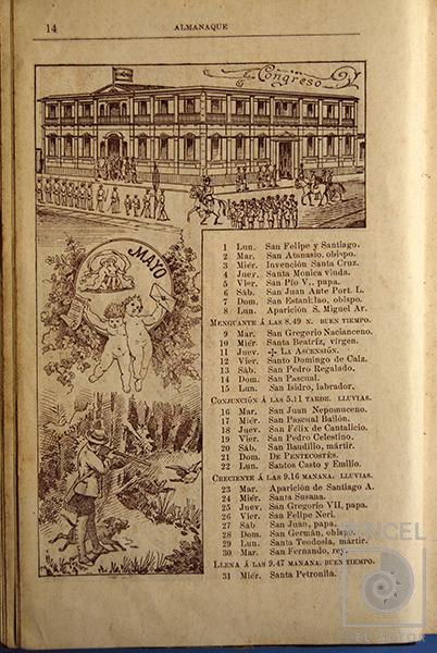 Almanaque Centroamericano 1893 Mayo por Lehner, Felipe