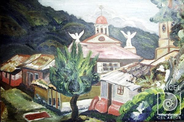 Paisaje. San Miguel de Escazú por Luján, Flora
