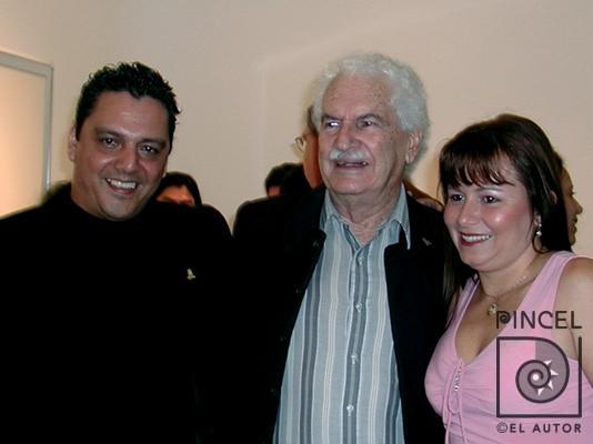 Ulises Castillo y Felo García  en exposición Carlos Poveda por Poveda, Carlos. García, Rafael Angel (Felo)