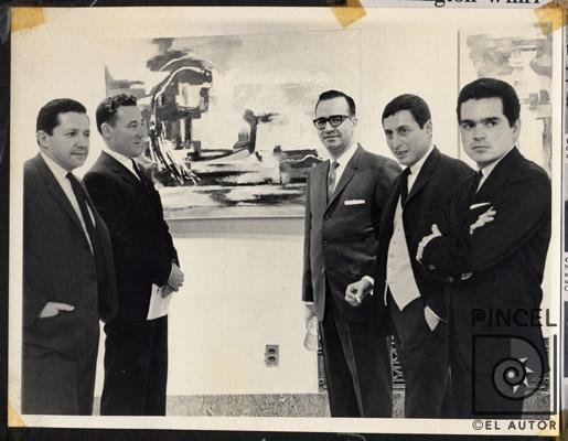 Carlos Poveda junto Hernán González, Gonzalo Facio y Cesar Valverde por Poveda, Carlos. González, Hernán. Valverde, Cesar.