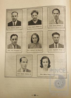 Profesores de la Escuela Nacional de Bellas Artes por Quirós, Teodorico. Pacheco, Angela. Salazar Herrera, Carlos.  Portuguez Fucigna, John. Moya, Rigoberto. Pacheco, Fausto
