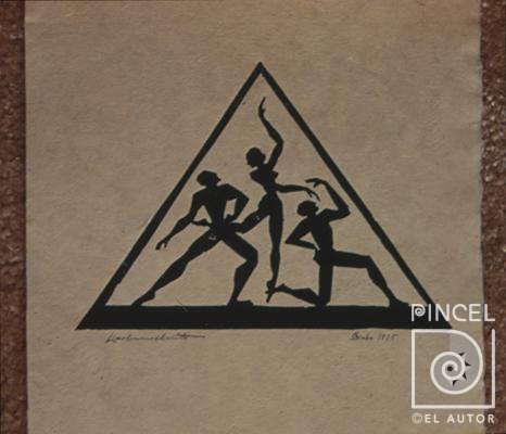 Bailarines por Siebe, Gisela. Escuela Nacional de Bellas Artes