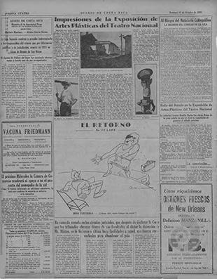 Exposición del Diario de Costa Rica por Solano, Noé. Quirós, Teodorico. Zuñiga, Francisco