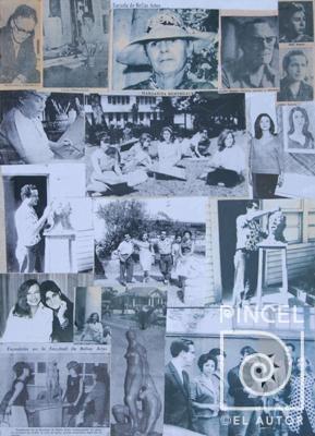 Collage de mi vida # 8. Mis profesores de la Escuela de Bellas Artes por Soto, Zulay. Bertheau, Margarita.  Amighetti, Francisco. Salazar Herrera, Carlos. Zeledón Guzmán, Néstor.  Bolandi, Dinorah. Fernández, Lola. Romero, Sonia