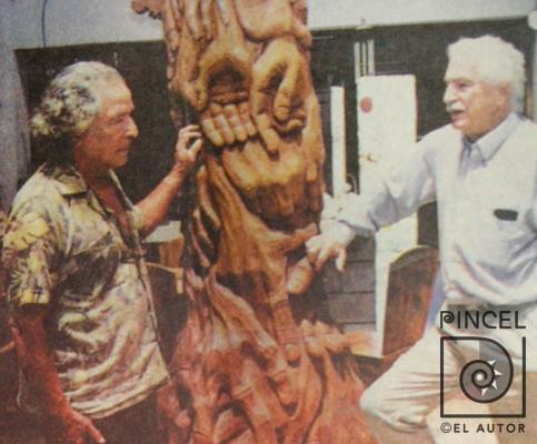Néstor Zeledón G. junto a Felo García por Zeledón Guzmán, Néstor. García, Rafael Angel (Felo)