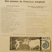 Dos poemas de Francisco Amighetti por Amighetti, Francisco