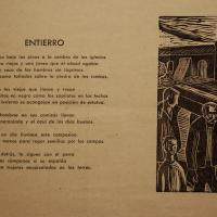 Ilustrando el poema "Entierro" por Amighetti, Francisco
