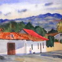 Paisaje campesino por Amighetti, Francisco