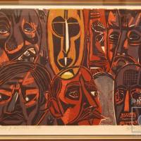 Hombres y máscaras por Amighetti, Francisco