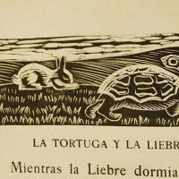 La tortuga y la liebre por Amighetti, Francisco