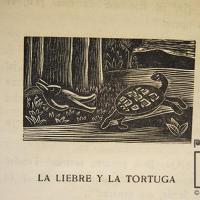 La liebre y la tortuga II por Amighetti, Francisco