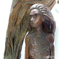 Mujer y tronco (detalle) por Argüello, Emilio
