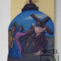Vía Crucis cuarta estación. Jesús se encuentra con su madre por Argüello, Wenceslao