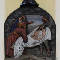 Vía Crucis decimocuarta estación. Jesús es sepultado por Argüello, Wenceslao