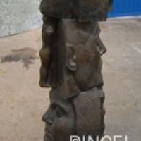 Columna de hombres y mujeres (detalle) por Badilla, Crisanto