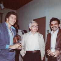 Eduardo Barracosa junto Francisco Amighetti y Gerardo Valerio por Barracosa Megrá, Eduardo. Documental