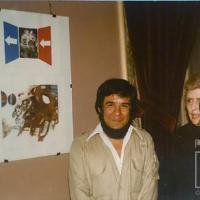 Juan Bernal Ponce junto a Graciela Moreno e Inés Trejos en una exposición por Bernal Ponce, Juan