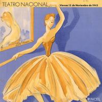 Portada del panfleto del ballet "Romance". Diseño de vestuario por Bertheau, Margarita