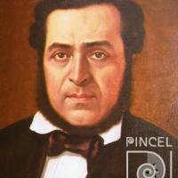 Juan Rafael Mora (1849-1859) (detalle) por Bigot, Aquiles