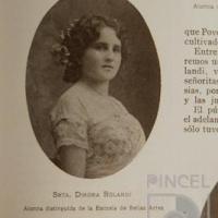 Dinorah Bolandi. Alumna distinguida de la Escuela de Bellas Artes por Bolandi, Dinorah