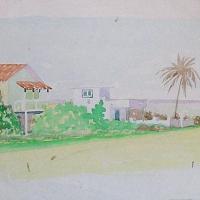 Paisaje en la costa por Bonilla, Lydio. Escuela Nacional de Bellas Artes