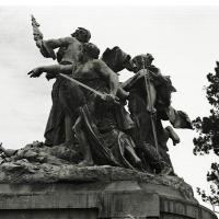 Monumento Nacional (Costa Rica guiando las Repúblicas. Centroamericanas expulsando al invasor ) por Carrier Belleuse, Louis (extranjero). Patrimonio cultural escultórico