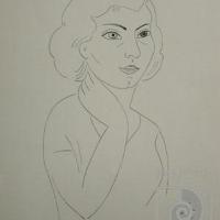 Retrato de mujer por Castro, María Eugenia (Maruja)
