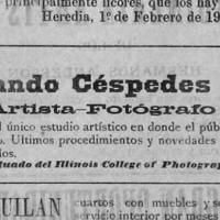 Anuncio de Amando Céspedes artista fotógrafo por Céspedes, Amando