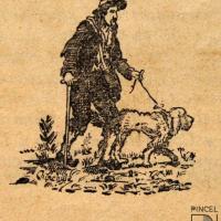 Hombre con perro por Chinchilla, Antolín