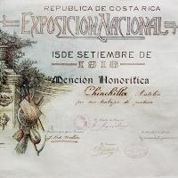 Mención Honorífica dada a Antolín Chinchilla en la Exposición Nacional por Chinchilla, Antolín
