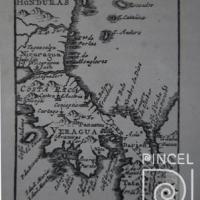Facsimile de un mapa de 1691(Libro: "Resa I Central-Amerika1881-1883 ") por Desconocido (extranjero)