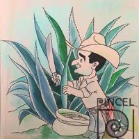Don Pepe, cultivando cabuya por Díaz, Hugo