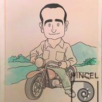Don Pepe, motociclista por Díaz, Hugo