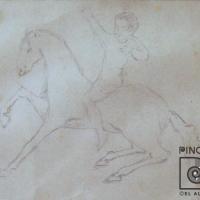 Caballo y niño por Echandi, Enrique